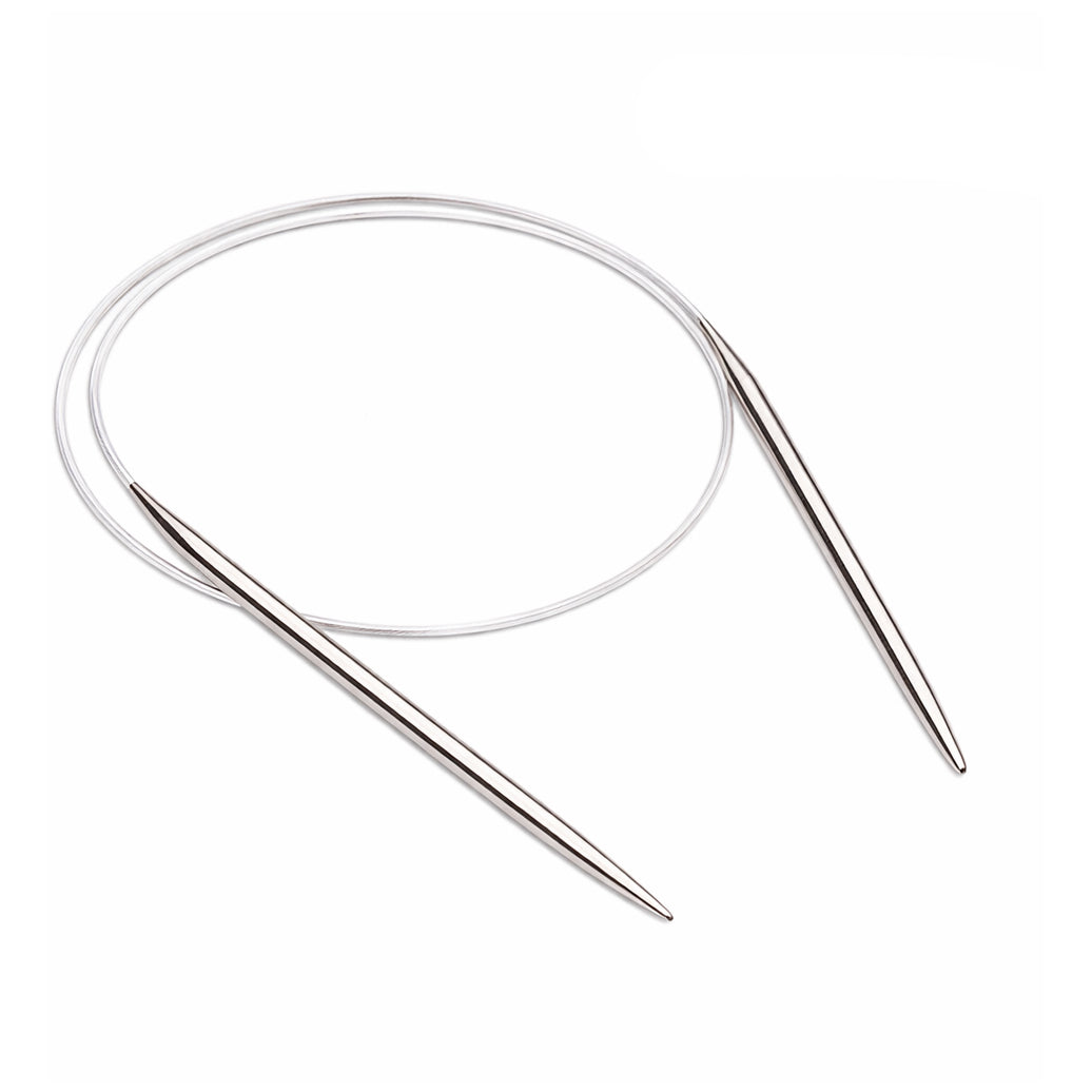 16 Inch Metal Circular Knitting Needles Set for Hats Sleeves Scarves Baby Sweaters and Small Knitting Projects