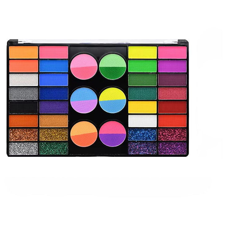 Water Activated Face and Body Paint Palette Plant Based Hypoallergenic SFX Makeup Kit for Halloween Cosplay Stage