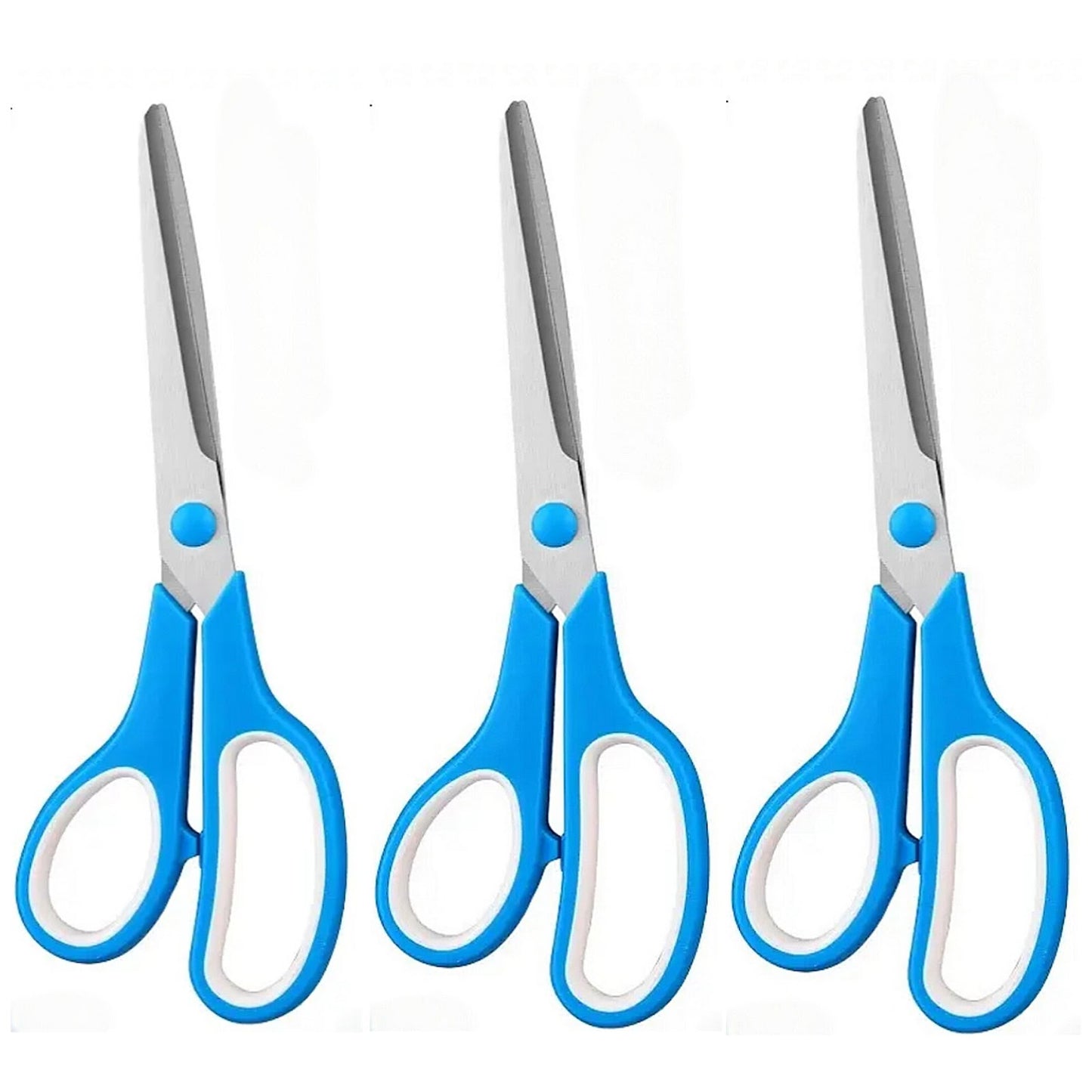 8 Inch Dual Color Stainless Steel Scissors All Purpose for Office School and Sewing Crafts