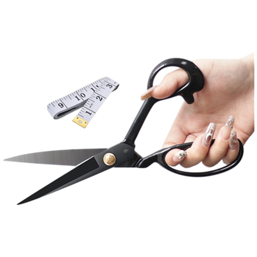 Heavy Duty Fabric and Tailor Scissors Set with Stainless Steel Blades for Sewing, Leather, and Craft Work