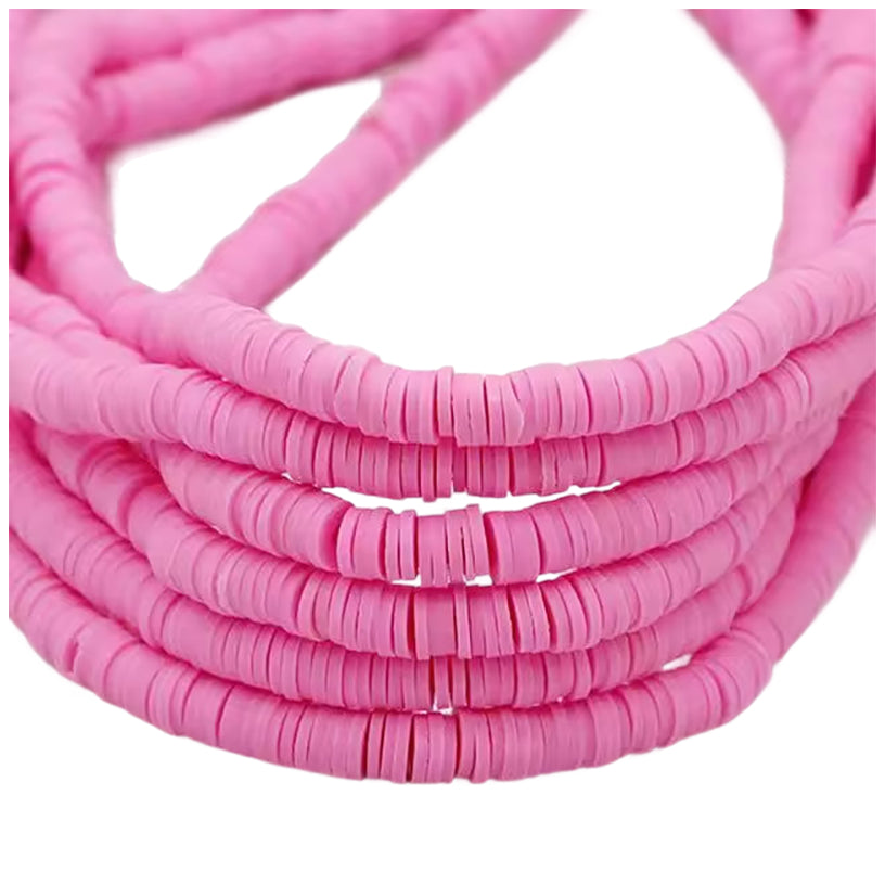 6mm Heishi Clay Beads for Jewelry Making Bracelets and Necklaces, Pack of 3000