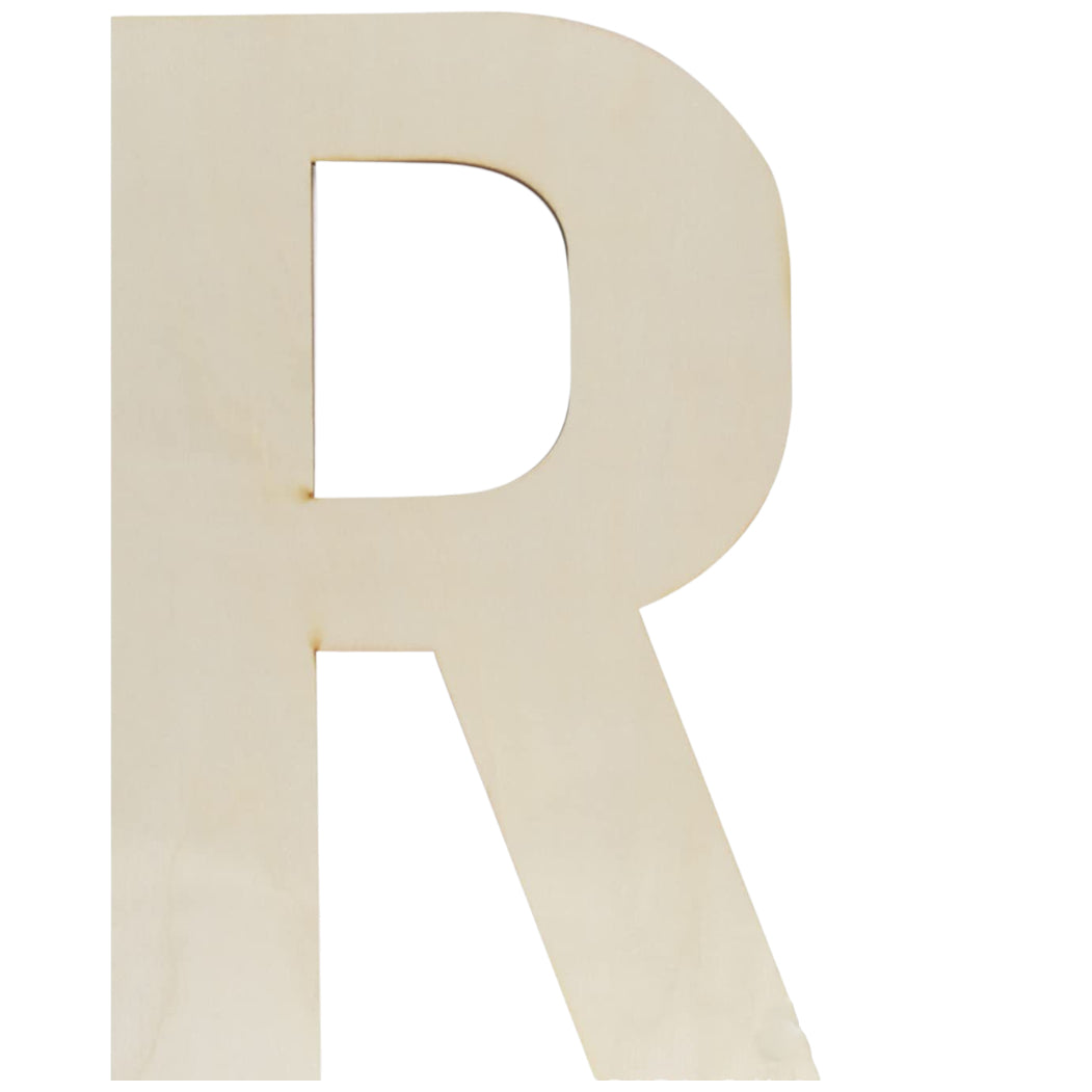 Unfinished Wooden Letter Style Surface for DIY Arts Crafts Home Decor Projects
