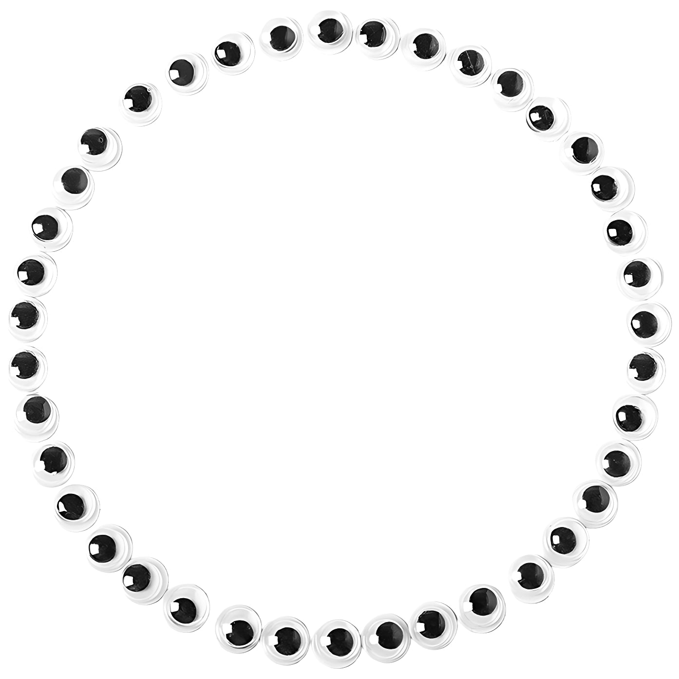 Self Adhesive Wiggle Googly Eyes Black and White for DIY Crafts Decoration, Pack of 200