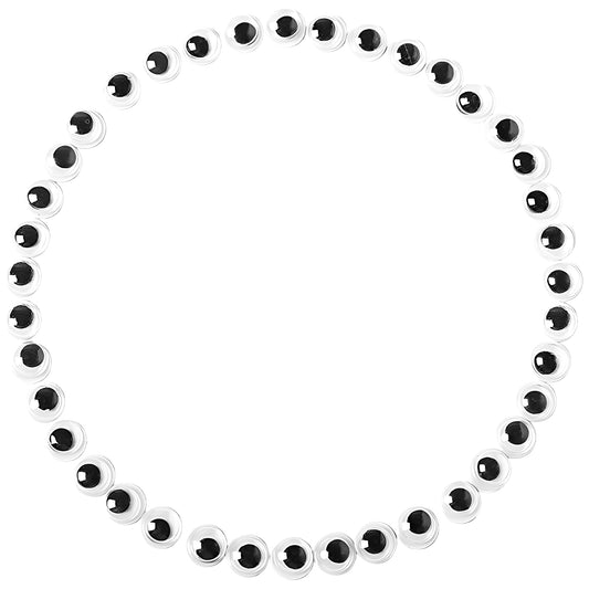 Self Adhesive Wiggle Googly Eyes Black and White for DIY Crafts Decoration, Pack of 200