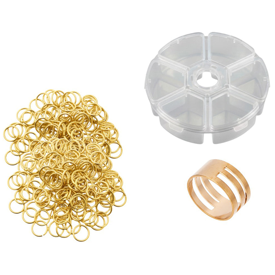 Stainless Steel 18 Gauge Jump Rings Open Connector Rings for Jewelry Making, Chainmail, Keychains and DIY Crafts
