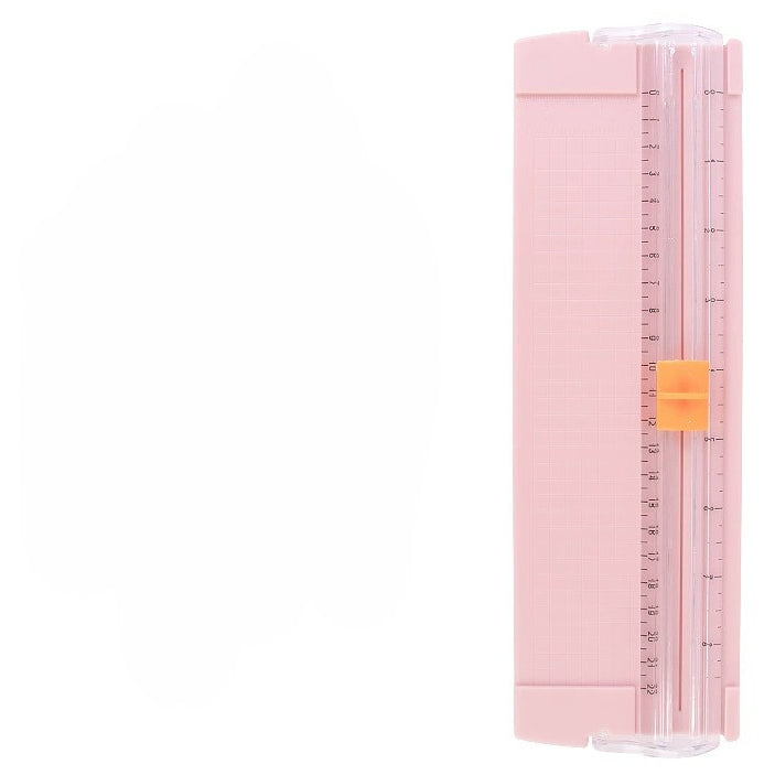 A5 Paper Cutter with Side Ruler Small Plastic Paper Trimmer for Scrapbooking, Coupons, Labels and Cardstock Cutting