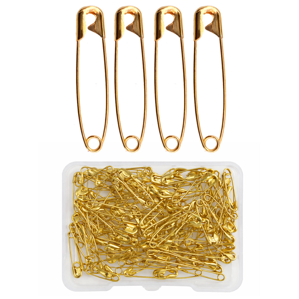 Safety Pins Bulk Pack for Sewing, Crafts, Clothing Repairs, and Household Organization, Pack of 500