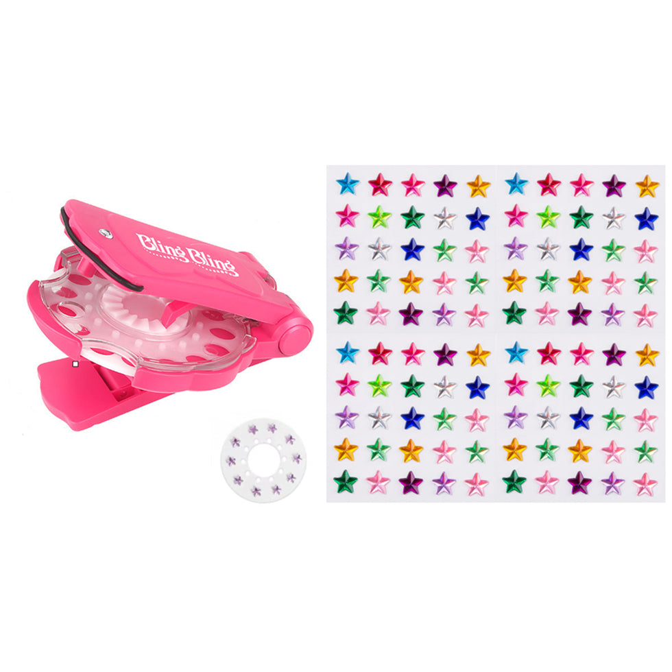 Colorful Hair Rhinestone Styling Kit for Festivals Parties School Events and DIY Hair Decoration Projects