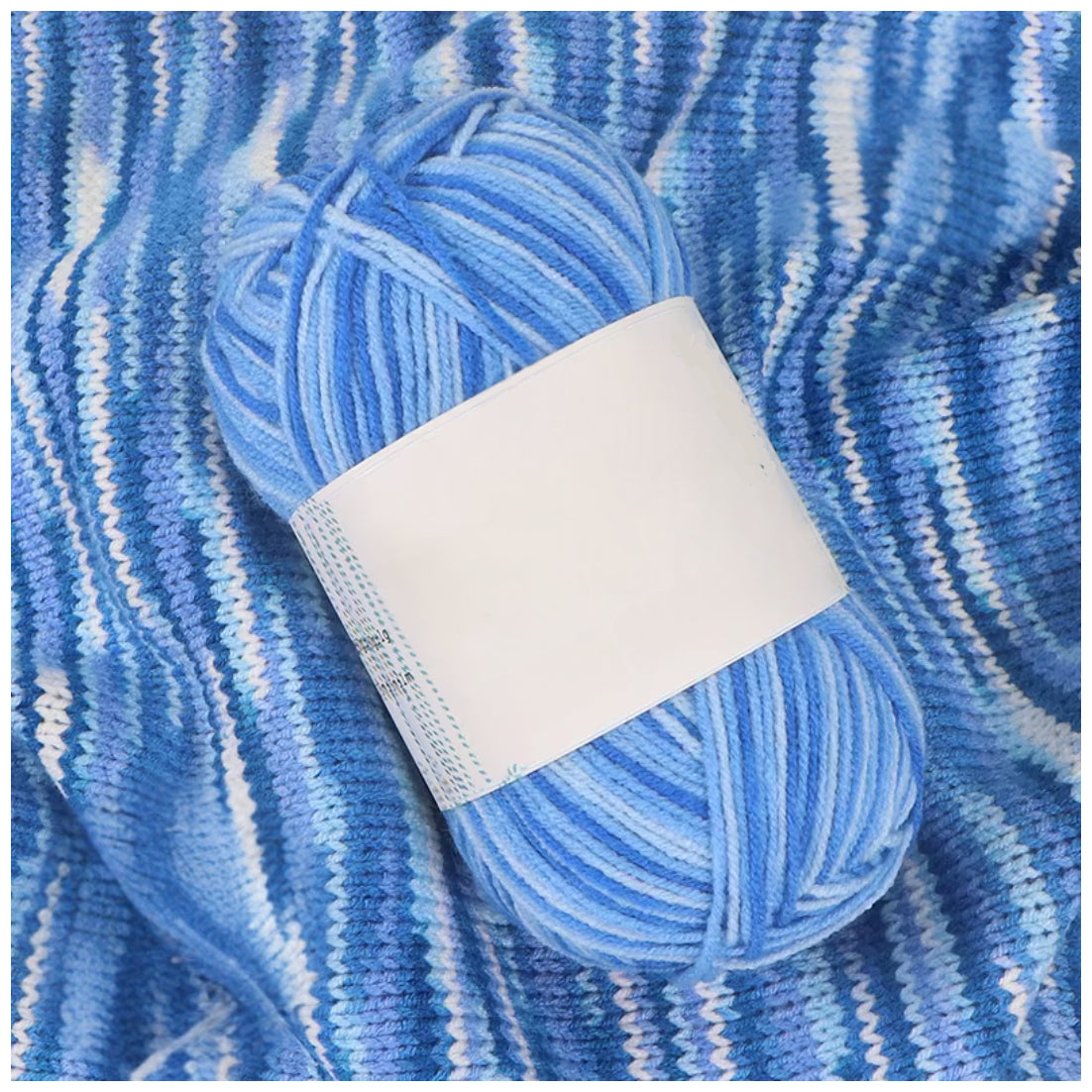 Soft Acrylic Variegated Baby Yarn – Fingering Weight for Knitting & Crochet, 50g/1.76oz 191 yards