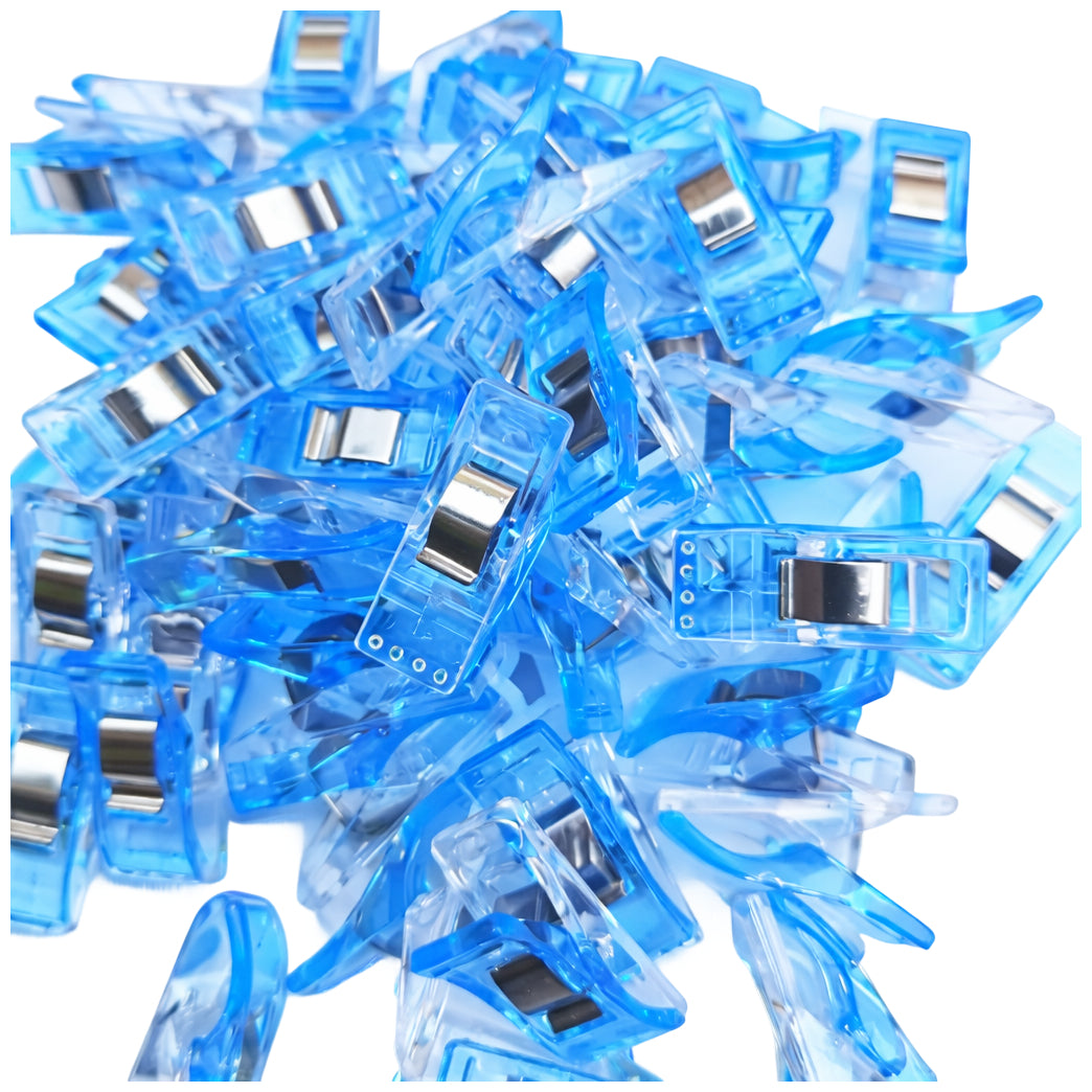Colorful Plastic Sewing Clips for Quilting Garments Crochet Knitting Craft Fabric Binding, Pack of 30