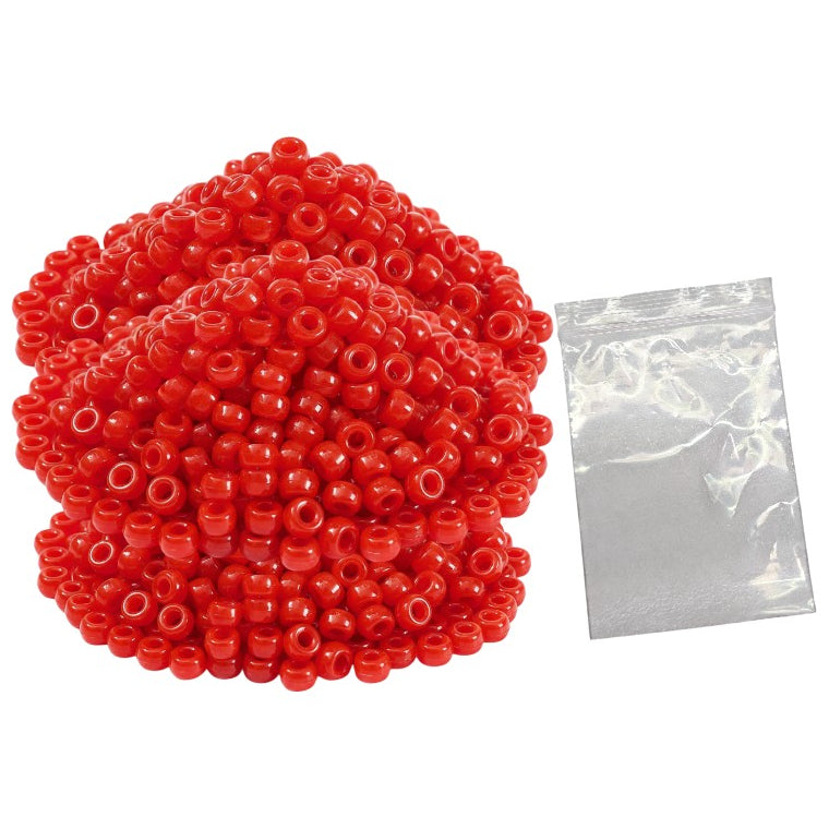 Plastic Pony Beads for Bracelets, Hair Braids, Jewelry Making and DIY Craft Projects