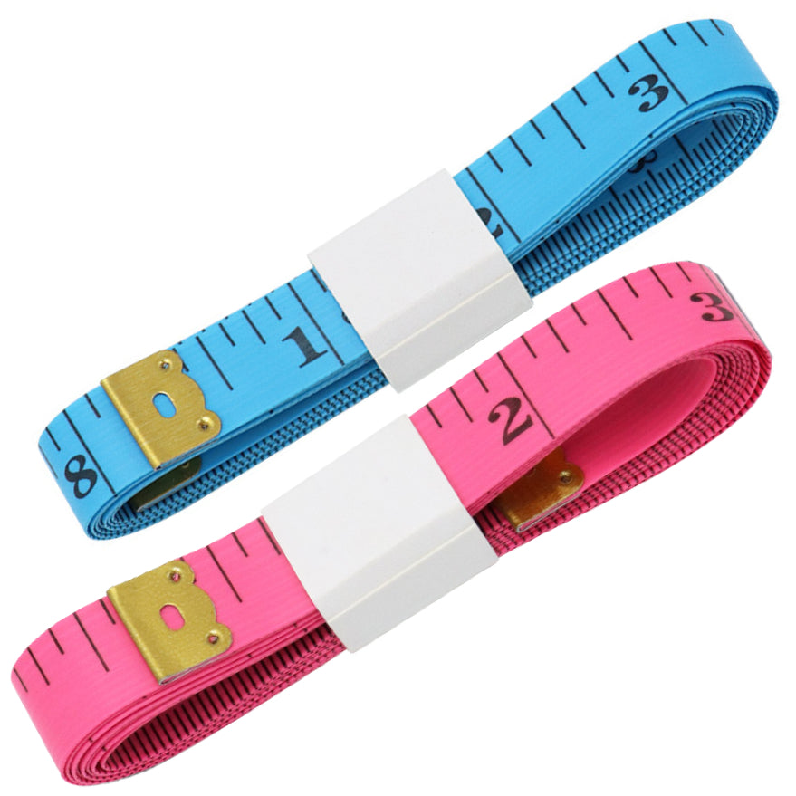 60-Inch 13mm 2 Piece Wide Double-Sided Soft Tape Measure for Sewing, Tailoring, Body, and Craft Measuring