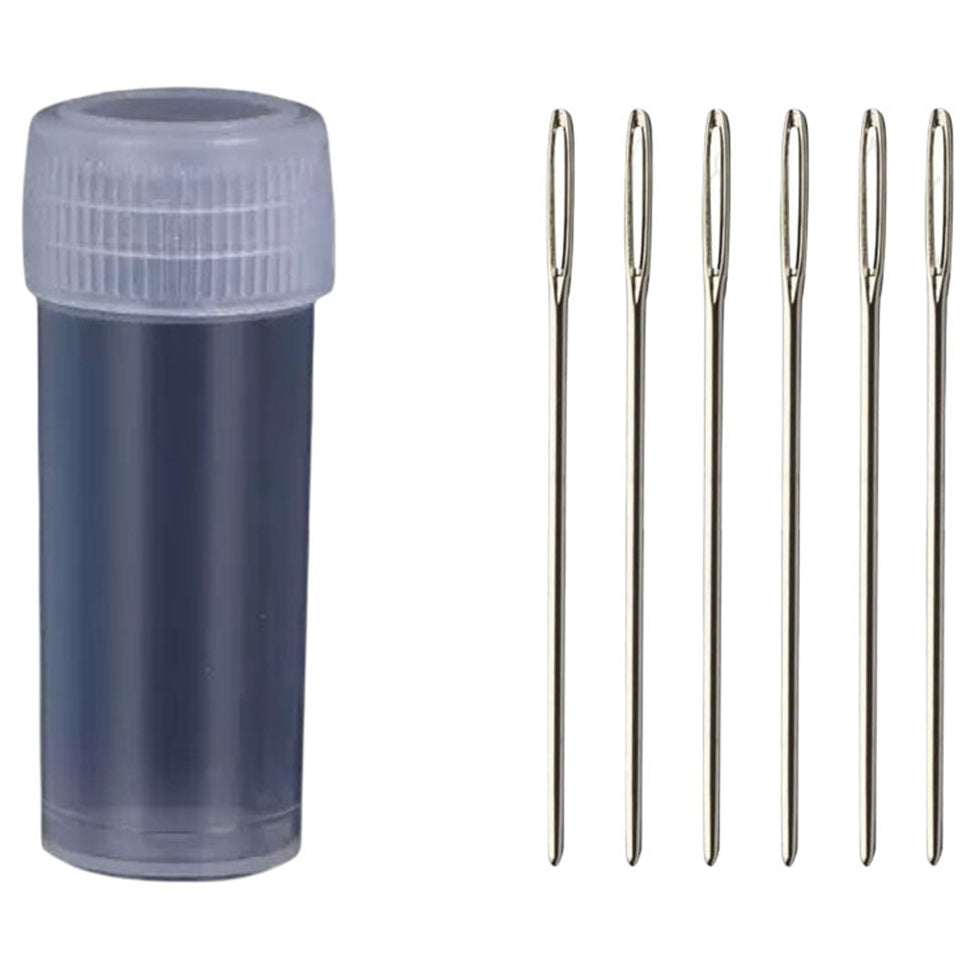 6 Pieces Tapestry Hand Sewing Needles in Bottle for Cross Stitch and Needlepoint Projects