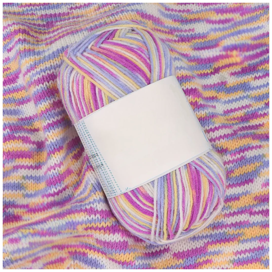 Soft Acrylic Variegated Baby Yarn – Fingering Weight for Knitting & Crochet, 50g/1.76oz 191 yards