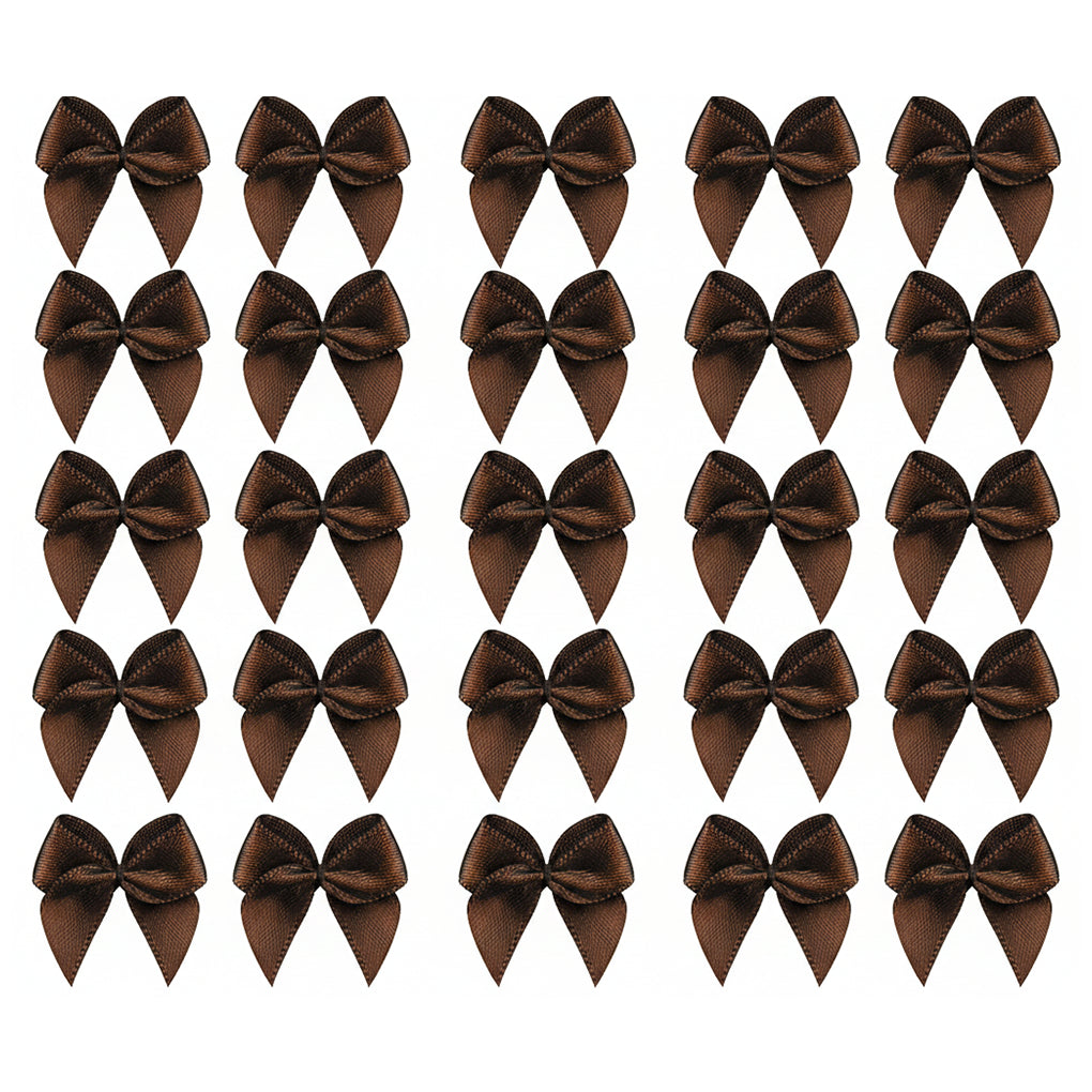 1 Inch Mini Satin Ribbon Bows for DIY Crafts Wedding Decor and Gift Box Decoration
