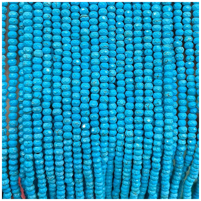 Multicolor Natural Rondelle Stone Beads 38cm Strand for Jewelry Making and DIY Crafts