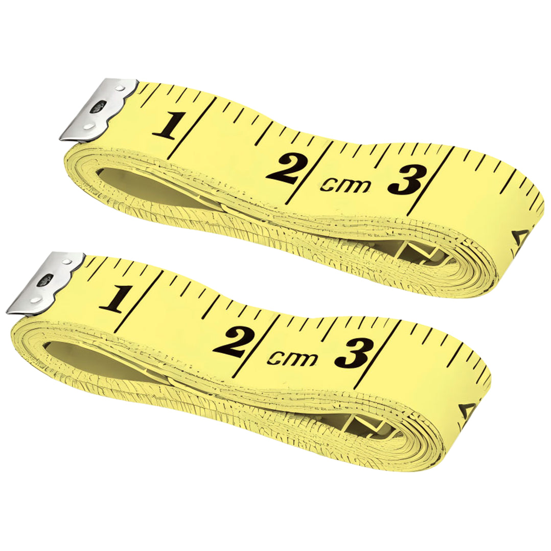 Soft Fabric Body Measuring Tape 60 Inch 150 cm for Sewing and Fitness, Pack of 2