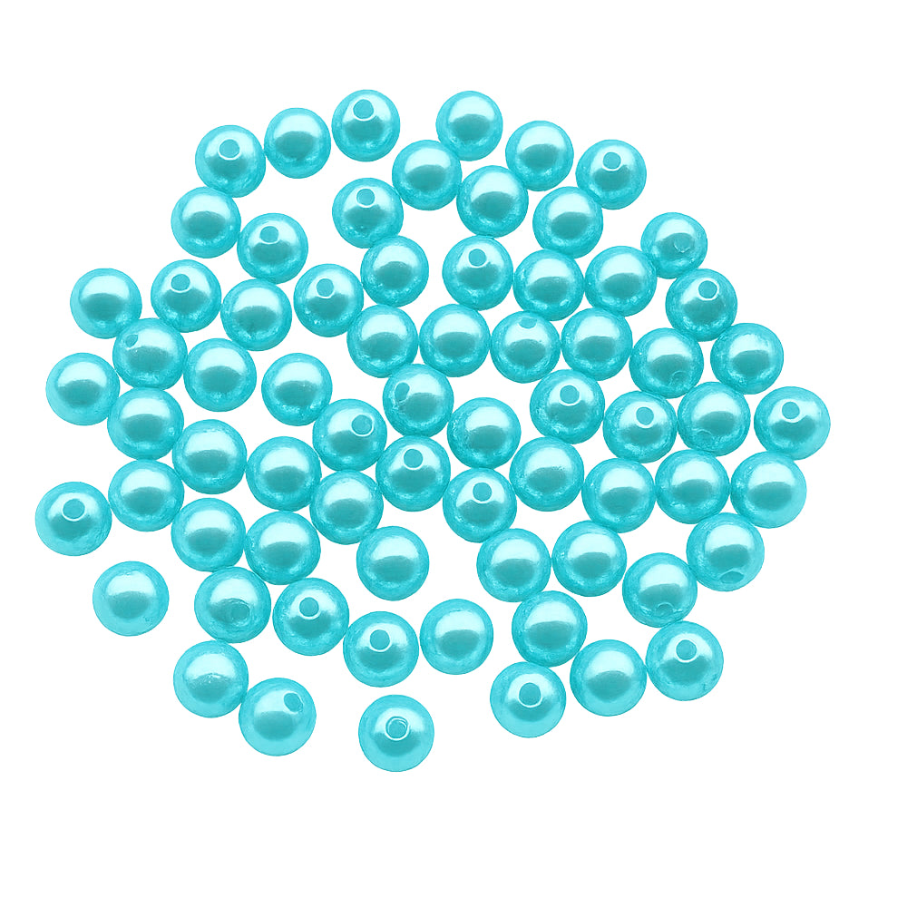 8mm White Plastic Pearl Beads for Jewelry Making, Crafts, and DIY Decorations, 1800 Pcs