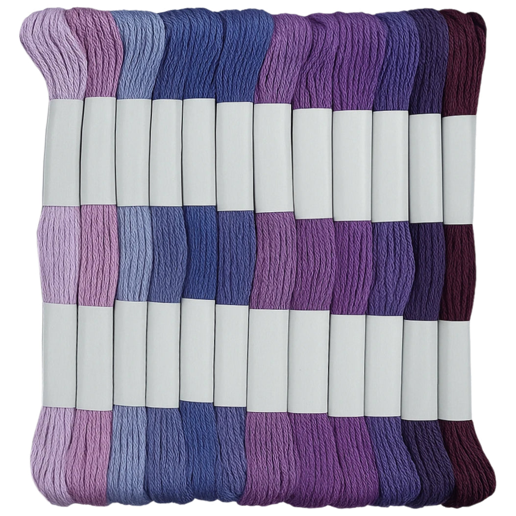 12 Skeins Friendship Bracelet String and Embroidery Floss for Cross Stitch and DIY Crafts