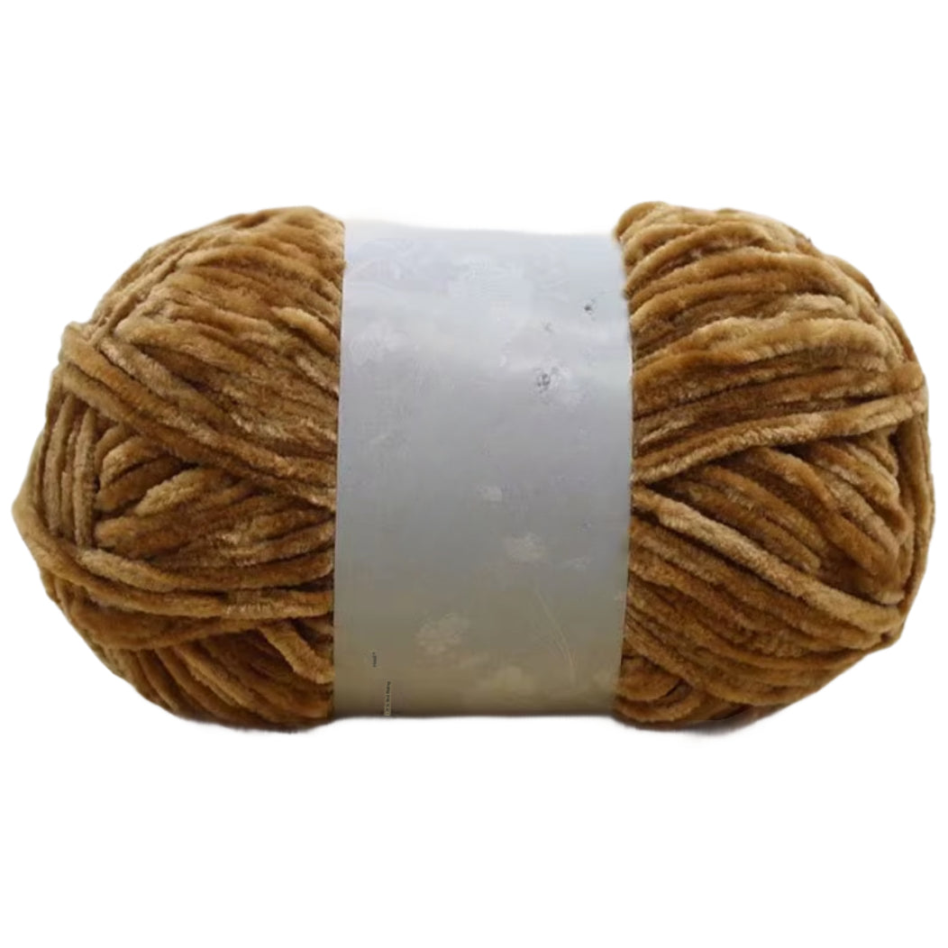 Chenille Yarn, Soft Worsted Weight Velvet Yarn, 100g/3.53oz 175 yards