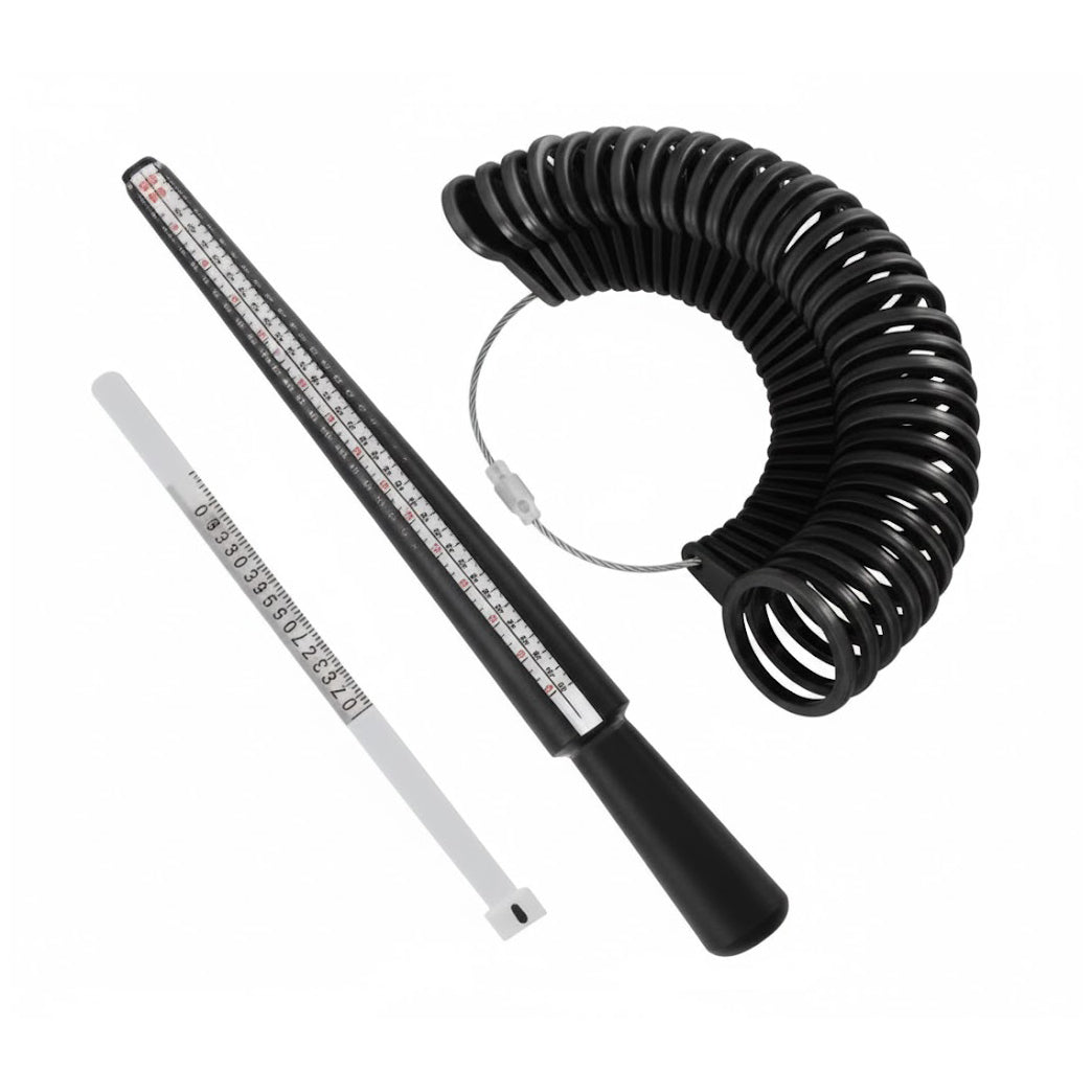 Ring Sizer Gauge Set With Mandrel Stick and Finger Measuring Tools for Women and Men
