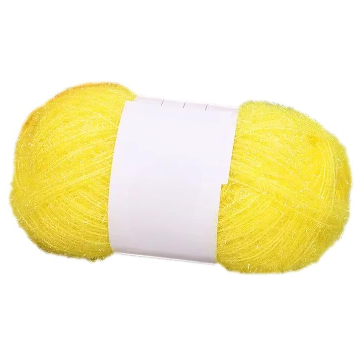 Sparkling Scrubby Yarn for Dishcloths 50g/1.76oz 109 Yards, Durable Polyester Yarn for Crocheting