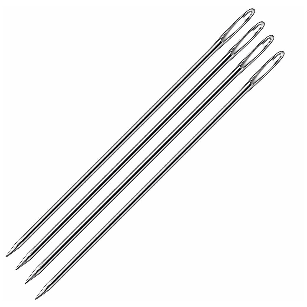 Clip Style Beading Needles Durable Tool for Bracelet Necklace and Waist Chain Making, Pack of 4