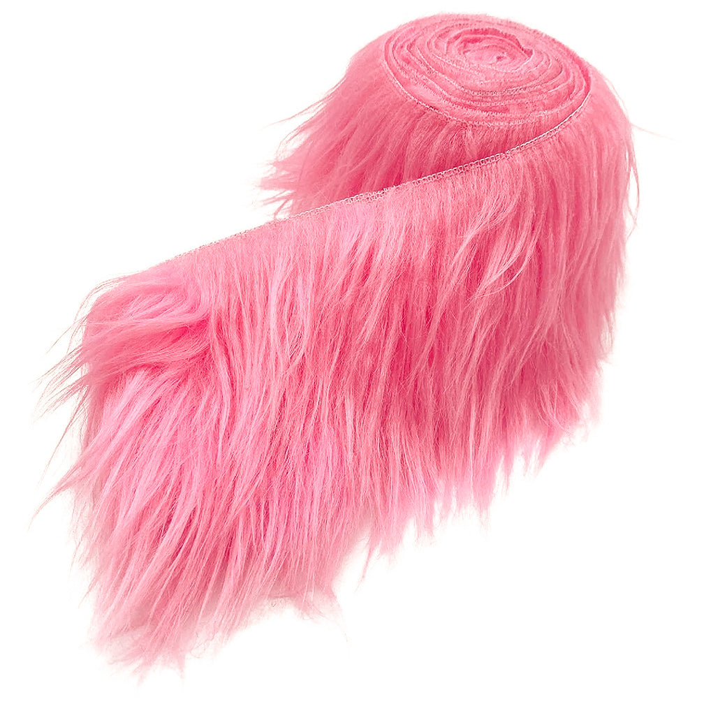 60 Inch Faux Fur Fabric Precut Strips Fluffy Craft Fur for Gnome Beards and Costumes