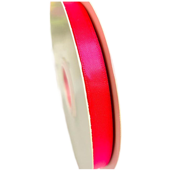 3/8 Inch Red Satin Ribbon Double Faced 50 Yards for Bows, Crafts, Gift Wrapping, and Weddings