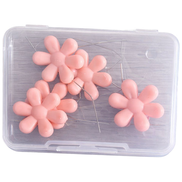 Embroidery Needle Threader Tool with Plastic Flower Head for Sewing Knitting Quilting Crafts, Pack of 5