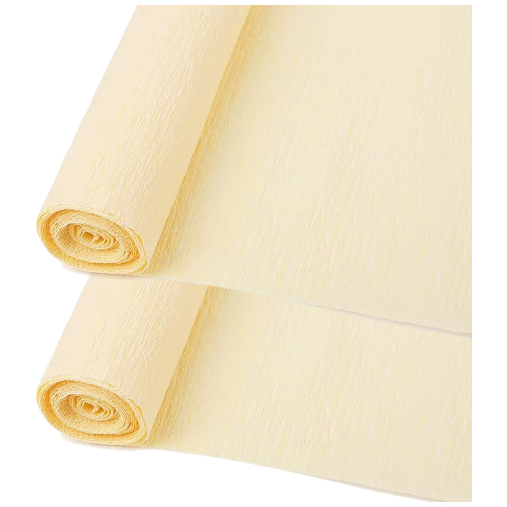 Crepe Paper Roll 19.6 Inch Wide 8ft Long for Flower Making Party and Craft Decor, Pack of 2