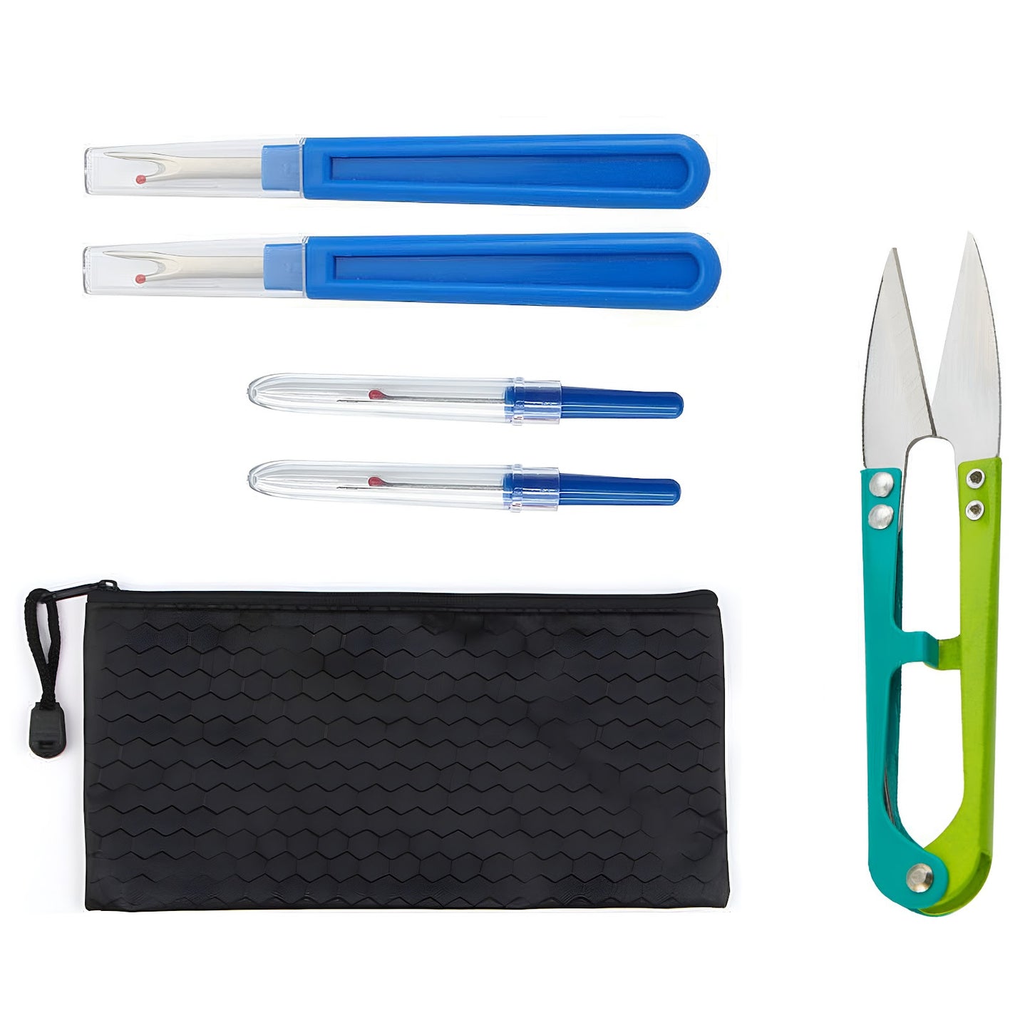 Seam Ripper and Thread Remover Kit With 2 Large 2 Small Unpickers and Trimming Scissors
