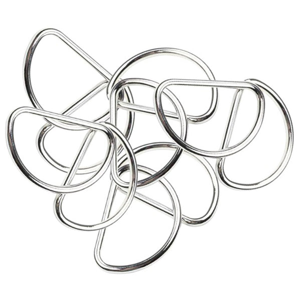 Heavy Duty Stainless Steel D Ring Welded Solid for Dog Collars Straps and Camping Gear