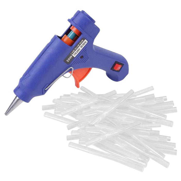 Mini Hot Glue Gun with Precision Nozzle and Easy Squeeze Trigger for Crafts, Repairs and DIY Projects