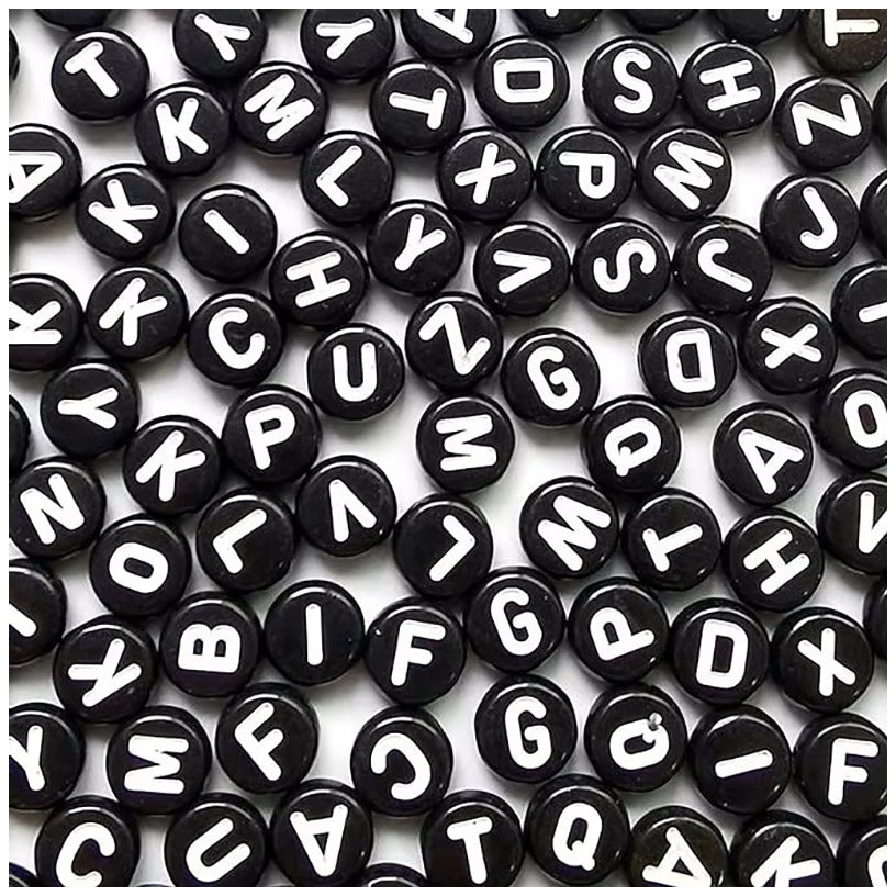 3500PCS Colorful Acrylic Letter Beads 4x7mm Round Alphabet Beads for DIY Jewelry Making Crafts