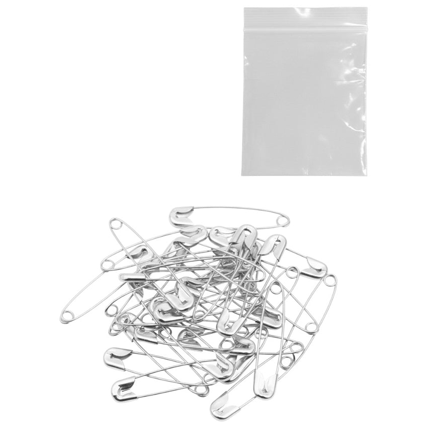 Safety Pins Nickel Plated Steel Rust Resistant Bulk Set for Clothes Sewing Crafts and Art Use