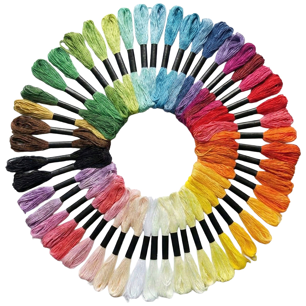 Embroidery Floss and Cross Stitch Thread for Bracelets, Ornaments, Dolls, and Handmade Crafts