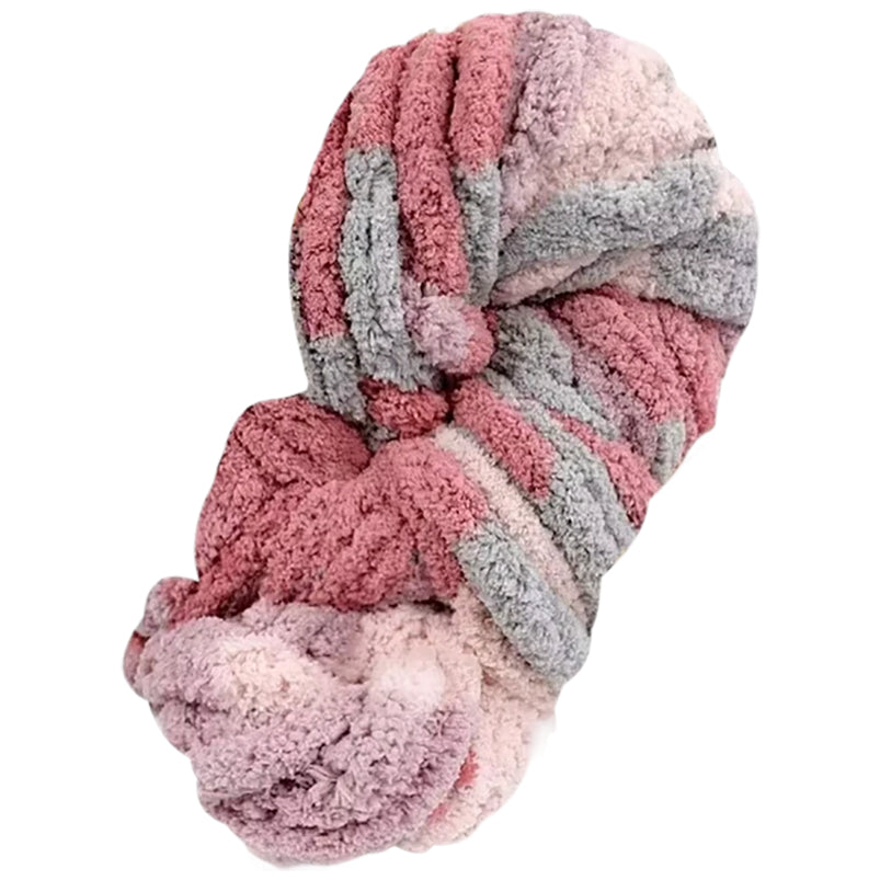 Super Chunky Chenille Yarn Soft Thick Fluffy Polyester for Arm Knitting Blankets and Home Decor, 20mm Thick 250 Grams/8.82oz 27.34 yards