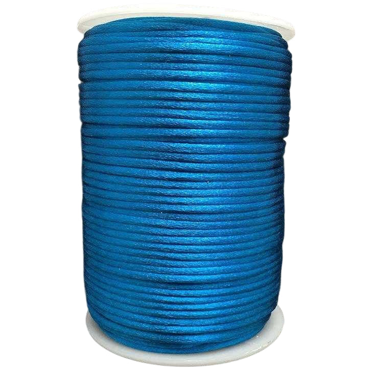 2mm Satin Nylon Cord 100m for Jewelry Making, Beading, Macrame, and Chinese Knot Crafts