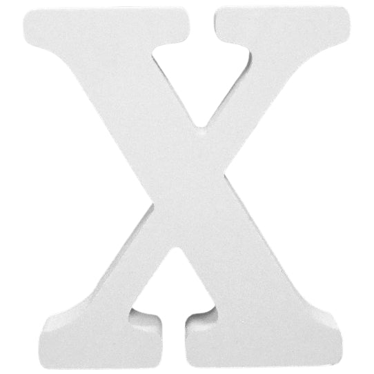 8 Inch White Wooden Letters for Wall Decor Unfinished Wood Alphabet for Home Crafts DIY Signs