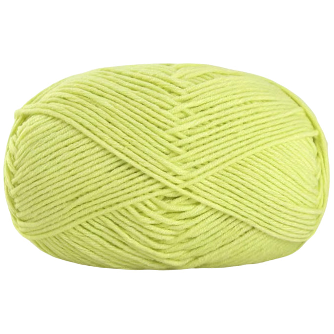 Soft Cotton Acrylic Blend Yarn for Crochet Knitting Amigurumi Projects, 50 Grams/1.76oz 140 yards