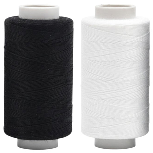 Dual Duty All Purpose Sewing Thread 400 Yards 2 Color Spools for Hand and Machine Use