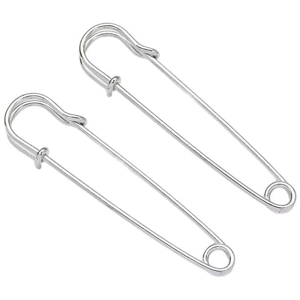 4 Inch Heavy Duty Safety Pins Set for Clothes, Blankets, Kilts, Leather, and Craft Projects