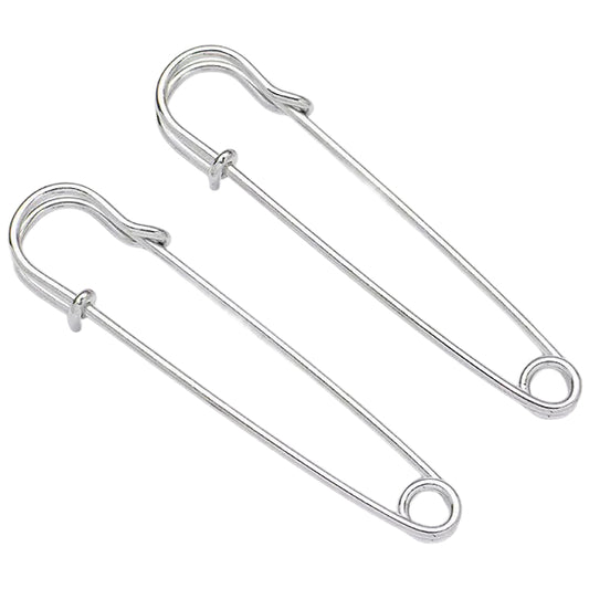 4 Inch Heavy Duty Safety Pins Set for Clothes, Blankets, Kilts, Leather, and Craft Projects