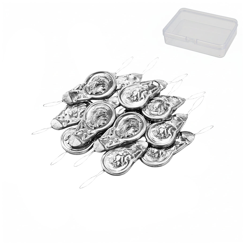 Aluminum Needle Threader Tool with Storage Case for Hand Sewing Cross Stitch Knitting Quilting Crafts