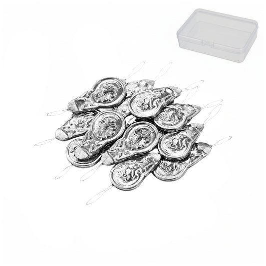 Aluminum Needle Threader Tool with Storage Case for Hand Sewing Cross Stitch Knitting Quilting Crafts