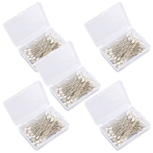 Teardrop Pearl Head Corsage Pins for Wedding Bouquets, Sewing, Jewelry Making and DIY Flower Decoration Crafts