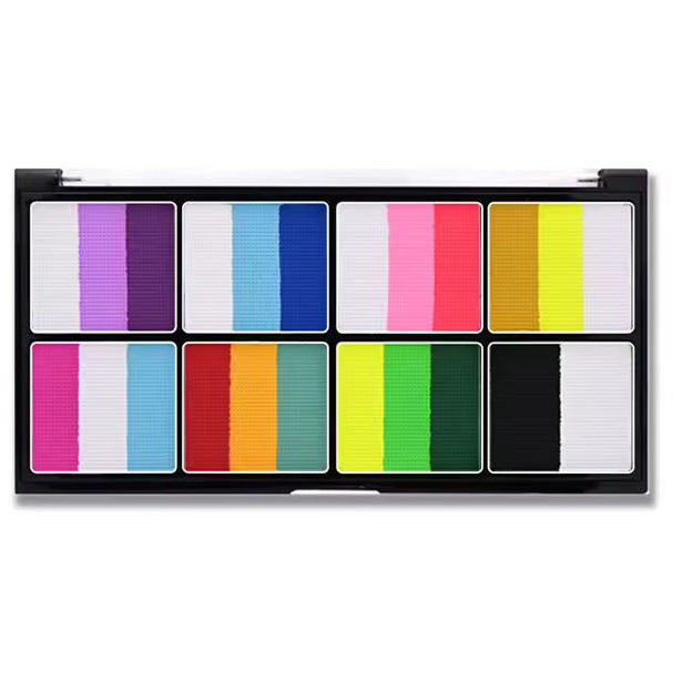 Water Activated Face and Body Paint Palette Plant Based Hypoallergenic SFX Makeup Kit for Halloween Cosplay Stage