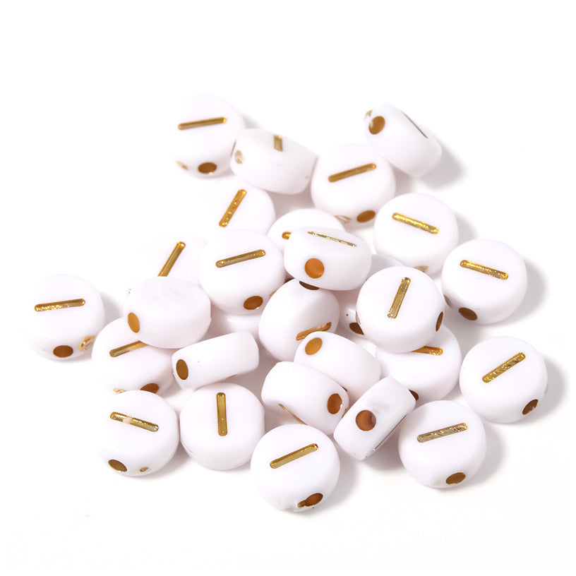 Alphabet Letter Beads 4x7mm Acrylic Round Beads for Bracelets Necklaces Keychains DIY Jewelry, Pack of 300