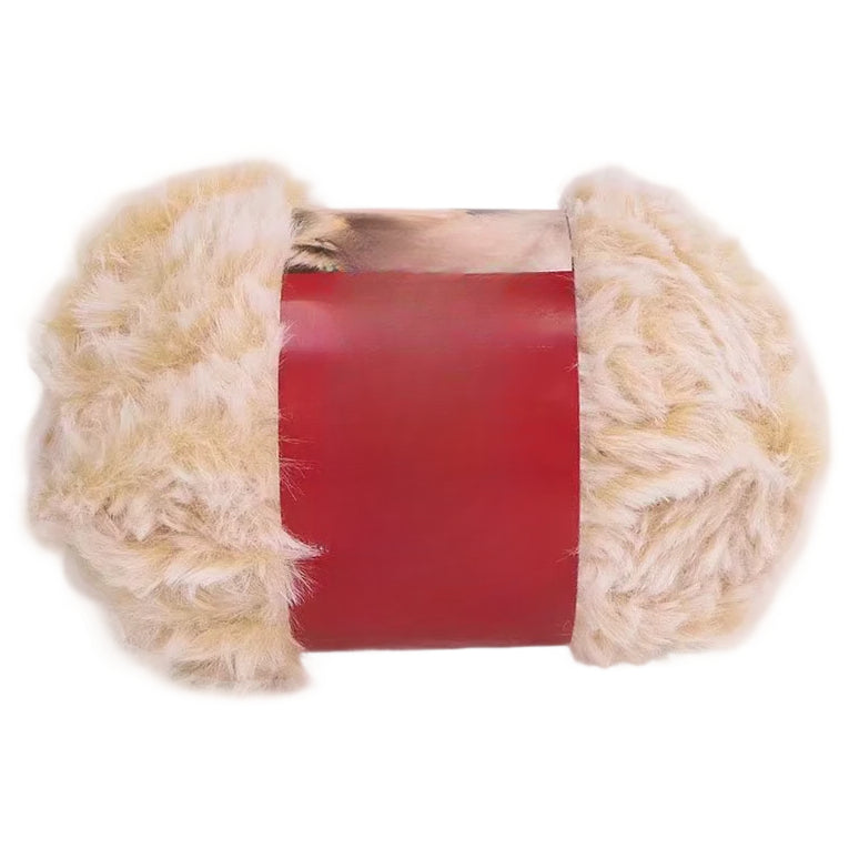 Luxurious Chunky Faux Fur Velvet Mink Yarn 100 Grams/3.53oz, 71.08 Yards for Knitting Fuzzy Clothes, Pillows and Decor
